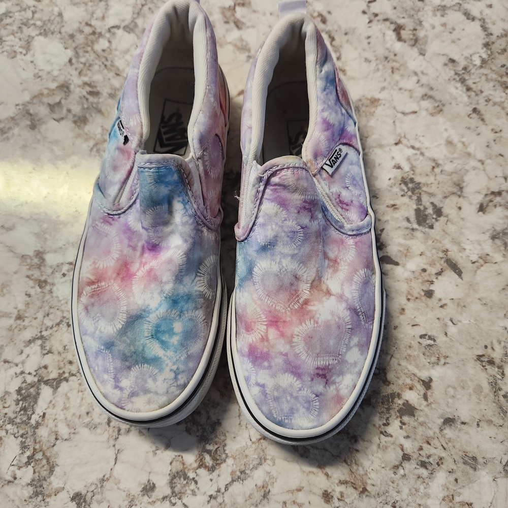 Vans Kids Tie-Dye Slip-On Shoes Missy Size 2.0